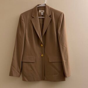 SALE Talbots Vintage Neutral Wool Blazer